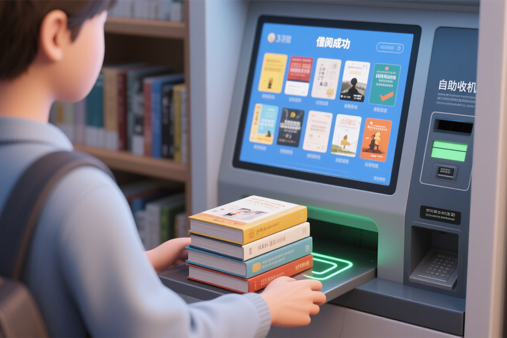 智慧图书馆RFID借还系统：1秒完成多本书籍识别