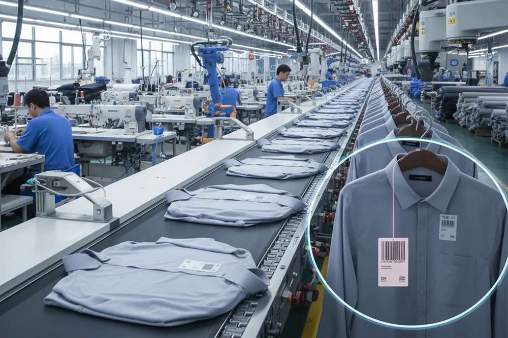 服装行业源头贴标的供应链效益分析